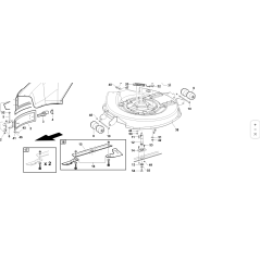 ALBERO SUPPORTO LAMA ZNT ORIGINALE KUBOTA GIANNI FERRARI 89001220004