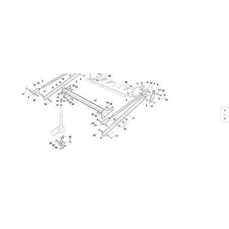 TRAVERSA BRACCI CESTO COMPLETA ORIGINALE KUBOTA GIANNI FERRARI 94500240000