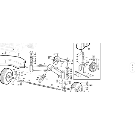 ALBERO RINVIO STERZO PG 3R ORIGINALE KUBOTA GIANNI FERRARI 95092000003