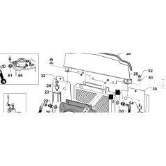 UPPER CROSS MEMBERS COMPLETE RADIATOR CAT ORIGINAL KUBOTA GIANNI FERRARI 91008150000