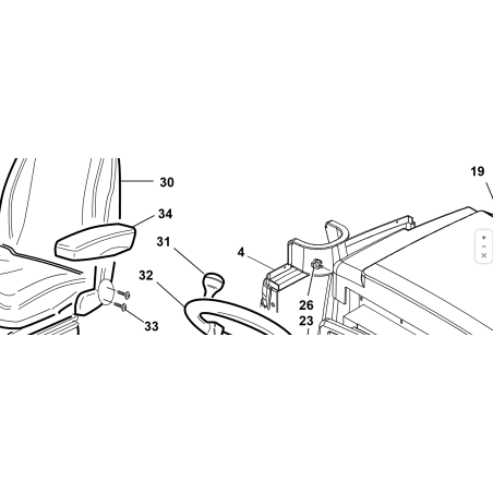 APOYABRAZOS IZQUIERDO ASIENTO COMFORT GT ORIGINAL KUBOTA GIANNI FERRARI 95599000065