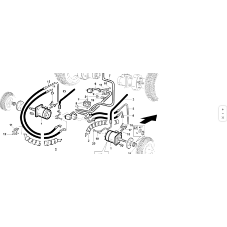 TUBO DX SCARICO ORBITALE ORIGINALE KUBOTA GIANNI FERRARI 92002000006