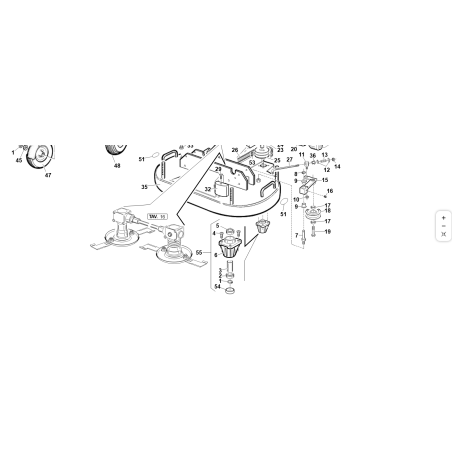 KIT DE SUPPORT D'ARBRE DE TRANSMISSION PAR COURROIE D'ORIGINE KUBOTA GIANNI FERRARI 95599530000