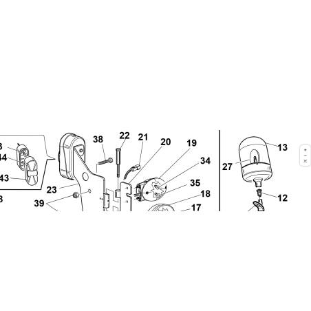 FANALE ANTERIORE SX FRECCIA + POSIZIONE ORIGINALE KUBOTA GIANNI FERRARI 95599000071
