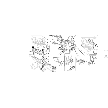 CÂBLE POSITIF DE BATTERIE KUBOTA GIANNI FERRARI ORIGINAL 91002140012
