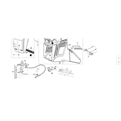 RED LATERAL DE CESTA COMPLETA KUBOTA GIANNI FERRARI ORIGINAL 91001870000