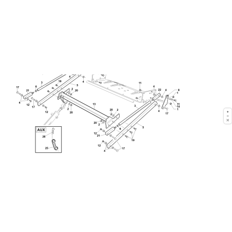TRAVERSA BRACCI CESTO COMP. VRN ORIGINALE KUBOTA GIANNI FERRARI 92001180000