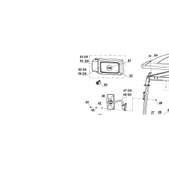 CORNICE DX ANTERIORE FANALE CABINA ORIGINALE KUBOTA GIANNI FERRARI 00777800215