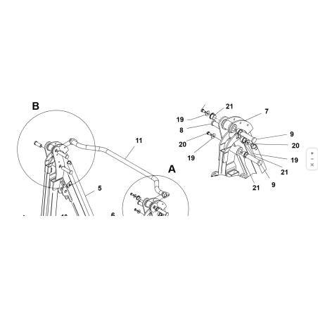 TRAVERSA SOLLEVATORE VERNICIATA ORIGINALE KUBOTA GIANNI FERRARI 91007200000