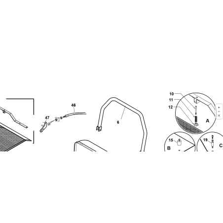 CAVO COMP. APERTURA CESTO TG200 S.T ORIGINALE KUBOTA GIANNI FERRARI 94013220000