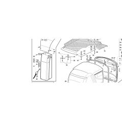 KUBOTA GIANNI FERRARI 95401150000 ZNT KOMPLETTER KORBKAMIN | Newgardenstore.eu