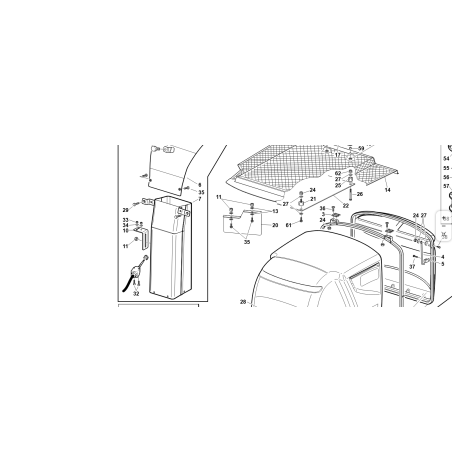 KUBOTA GIANNI FERRARI 95401150000 ZNT KOMPLETTER KORBKAMIN