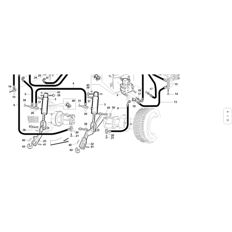 BRAZO PLANO IZQUIERDO  ZNT ORIGINAL KUBOTA GIANNI FERRARI 91001410000