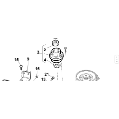 SUPPORTO ALBERO CARDANO PREM. ORIGINALE KUBOTA GIANNI FERRARI 94500710000