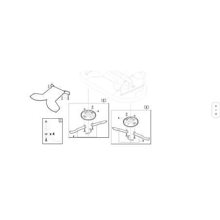 DISCO DX MULCHING PREM. (Piatto 112) ORIGINALE KUBOTA GIANNI FERRARI 95568110000