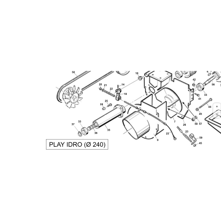 ALBERO PDP ORIGINALE KUBOTA GIANNI FERRARI 95001000005