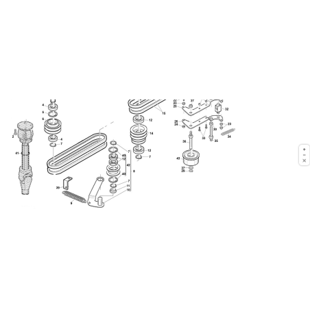 TENSOR DE CORREA CARDÁN ORIGINAL KUBOTA GIANNI FERRARI PREMONTADO 95533230000