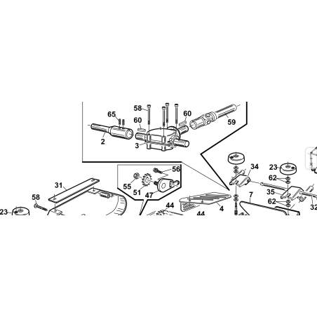 ARBRE DE TRANSMISSION DE BOÎTE D'ORIGINE KUBOTA GIANNI FERRARI 95073000053