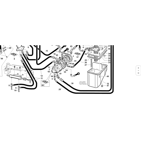 TUBE 1 SAE100R4 F90°3/4-F90°1 L-620 90° ORIGINAL KUBOTA GIANNI FERRARI 91001680011
