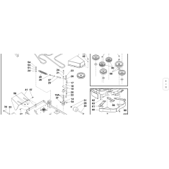 RONDELLE DE POULIE COMPLÈTE + ENTRETOISE ORIGINAL KUBOTA GIANNI FERRARI 95598660000