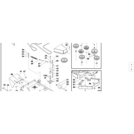 ARANDELA DE POLEA COMPLETA + ESPACIADOR ORIGINAL KUBOTA GIANNI FERRARI 95598660000