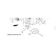 COLLETTORE ANTERIORE ORIGINALE KUBOTA GIANNI FERRARI 87001390003