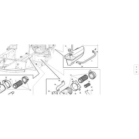 BASTIDOR DE TANQUE  VRN ORIGINAL KUBOTA GIANNI FERRARI 95400140000