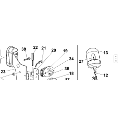 LÁMPARA ROTATIVA ORIGINAL KUBOTA GIANNI FERRARI 00777802800