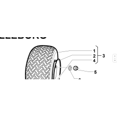 Neumático Trelleborg 18x8.50-8 T539 4PR Original KUBOTA GIANNI FERRARI 00111940030 | Newgardenstore.eu