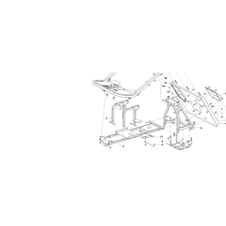 SOPORTE DE ASIENTO  ORIGINAL VRN KUBOTA GIANNI FERRARI 89001310000