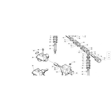 ALBERO PORTALAME FILETTATO DESTRO ORIGINALE KUBOTA GIANNI FERRARI 00777302006