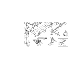 PROTECTION LATÉRALE COMPLÈTE PEINTE EN ROUGE ORIGINALE KUBOTA GIANNI FERRARI PV96033100000