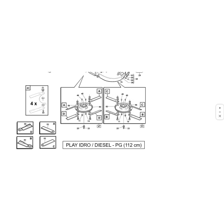 KUBOTA GIANNI FERRARI 95006700000 PRE-ASSEMBLED PG 112 FLAT RH DISC
