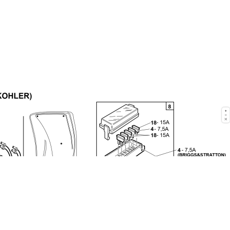 CABLAGGIO FUSIBILI/INT AVVIAMENTO ORIGINALE KUBOTA GIANNI FERRARI 95210140000