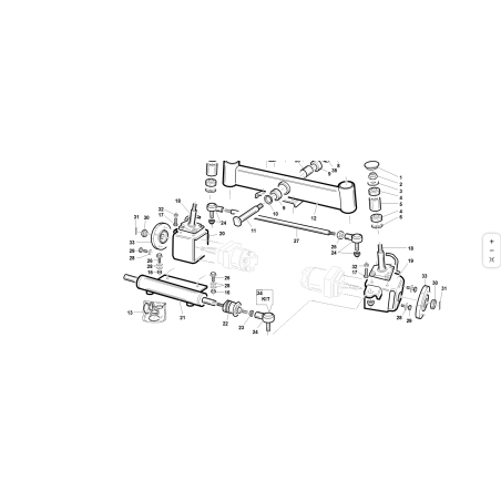 SUPPORT ORBITAL GAUCHE COMPLET PEINT ORIGINAL KUBOTA GIANNI FERRARI 95303190000