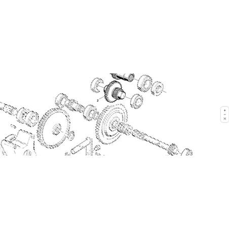 ALBERO PIGNONE Z31-Z15 ORIGINALE KUBOTA GIANNI FERRARI 00777301003