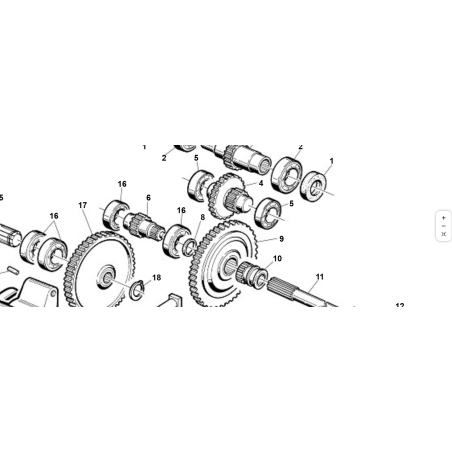 ALBERO PIGNONE Z15 ORIGINALE KUBOTA GIANNI FERRARI 00777301004