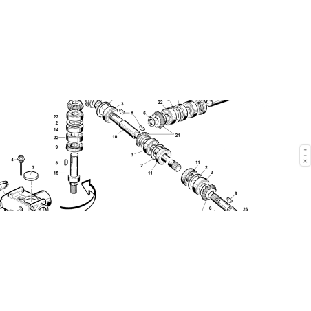 ALBERO PASSANTE ORIGINALE KUBOTA GIANNI FERRARI 00777305406