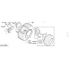 ROUE KUBOTA GIANNI FERRARI ORIGINALE 18X8.50-8 95005120000 | Newgardenstore.eu