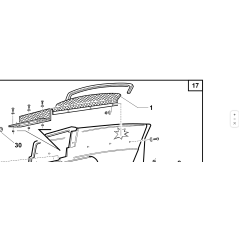 RETE CESTO GT COMPLETA ORIGINALE KUBOTA GIANNI FERRARI 91001690000 | Newgardenstore.eu