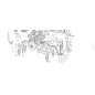 SUPPORT DROIT MOTEUR COMPLET VRN ORIGINAL KUBOTA GIANNI FERRARI 91002150000