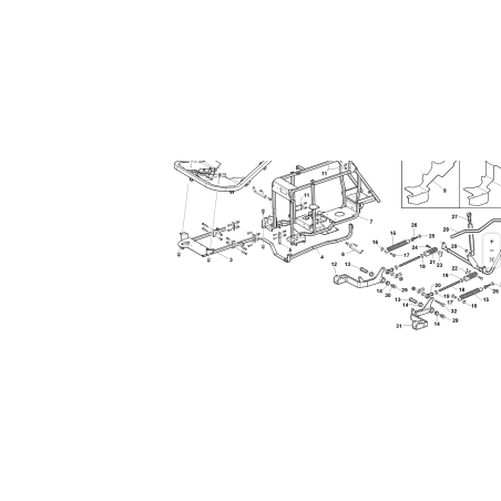 SUPPORTO TELAIO PERIMETRALE COMP. CAT ORIGINALE KUBOTA GIANNI FERRARI 87001340000
