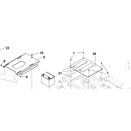 SUPPORTO SEDILE ORIGINALE KUBOTA GIANNI FERRARI 93500353015
