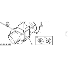 BANDE CIRCULAIRE TURB.D-300 COMPL. CAT ORIGINAL KUBOTA GIANNI FERRARI PZ95049391200 | Newgardenstore.eu