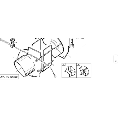 BANDA CIRCULAR TURB.D-300 COMPL. CAT ORIGINAL KUBOTA GIANNI FERRARI PZ95049391200 | Newgardenstore.eu