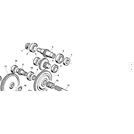 ALBERO PIGNONE Z-15 ORIGINALE KUBOTA GIANNI FERRARI 00777304603