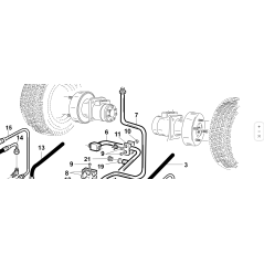 TUBO RITORNO Ø20X2.5 ORIGINALE KUBOTA GIANNI FERRARI 92002000003