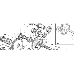 ORIGINAL KUBOTA GIANNI FERRARI 95303170008 Z12 PINION SHAFT | Newgardenstore.eu