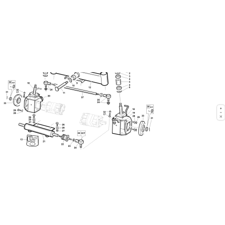 SUPPORT ORBITAL DROIT COMPLET VRN KUBOTA GIANNI FERRARI 95409170000 ORIGINAL