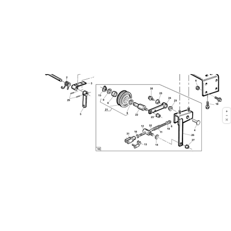 TENDICINGHIA BDU PREMONTATO ORIGINALE KUBOTA GIANNI FERRARI 95311210000